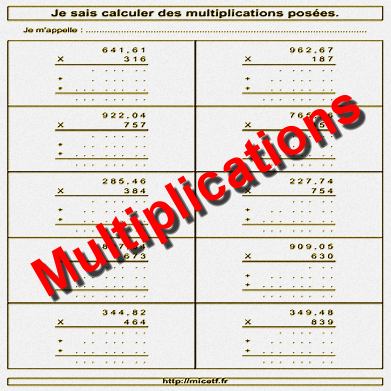 multiplications